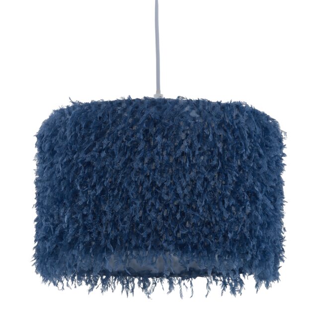 Rogers - Blue Shaggy 30cm Easy Fit Pendant Shade