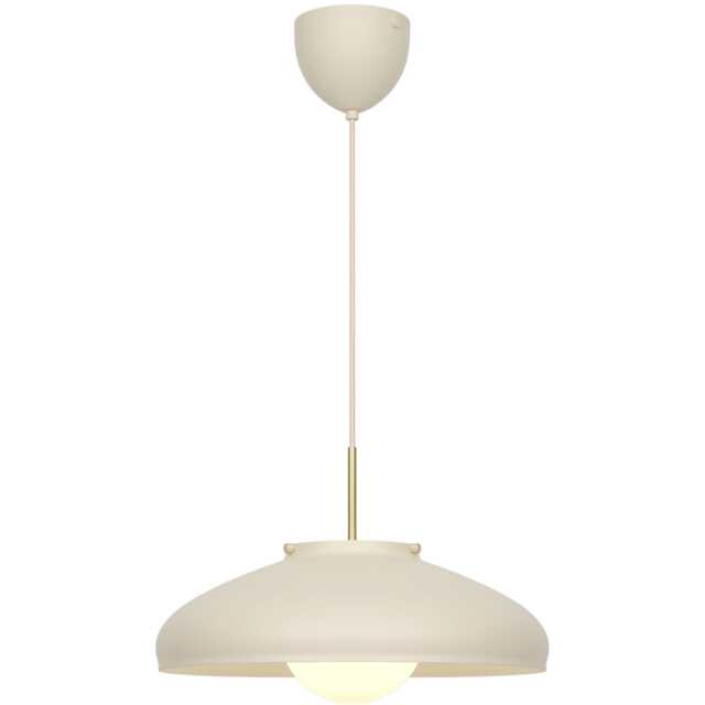 Nordlux Latif Indoor Pendant Light Beige Metal E14 Glass Shade - Mains Powered, IP20