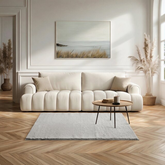 Softie Short Pile Faux Fur Living Room & Bedroom Rug