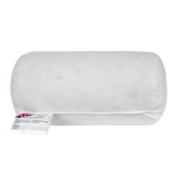 "Homescapes Luxury Duck Feather Bolster Cushion Insert Inner 30 x 18 cm (12 x 7 inches) White 30 x 18 cm (12 x 7"")"