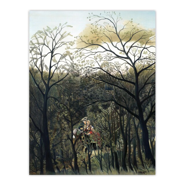 "Rendezvous in the Forest Rousseau Vintage Wall Art Poster Print 12X16"""