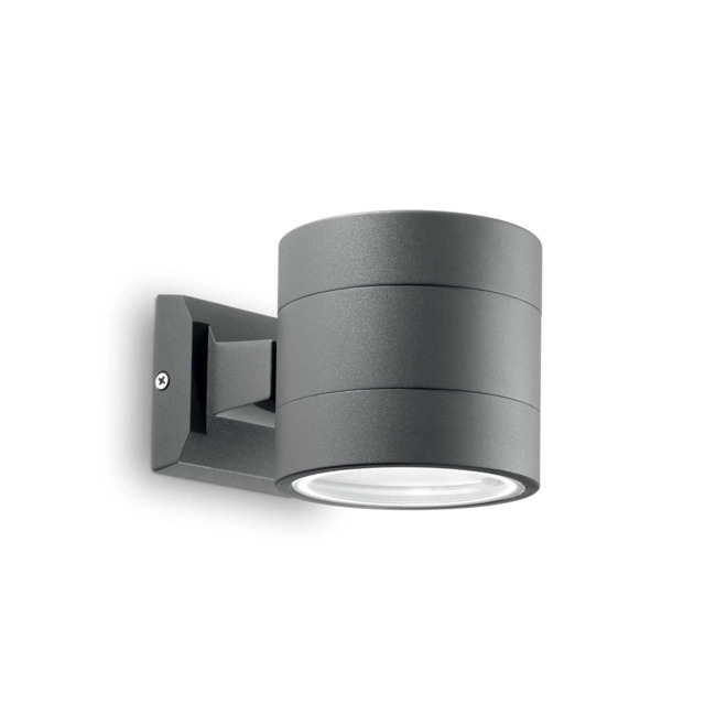 Snif Round 1 Light Outdoor Up Down Wall Light Black, Anthracite IP54, G9