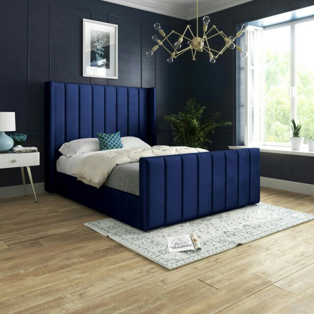 Oxford Bed - Kingsize - 5ft - Blue