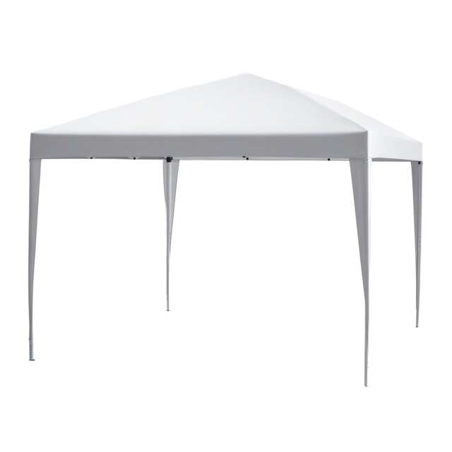Outsunny 3 x 3m Garden Pop Up Gazebo Marquee Party Tent Wedding Canopy White White