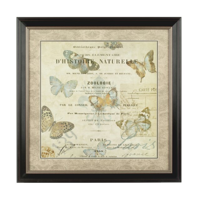 Framed Butterfly 2 Wall Art Multi