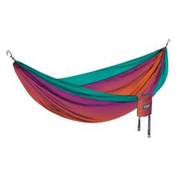 DoubleNest Printed Hammock - Lightweight Durable Portable Camping Hammock Grey Grey Double 1