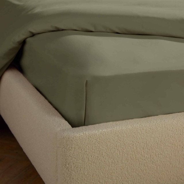 Silentnight Brushed Cotton Fitted Sheet, Green