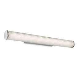 Coral Wall Light - 600mm Chrome with Opal White Polycarbonate Diffuser 18w LED 3000-4000-5700K CCT IP44