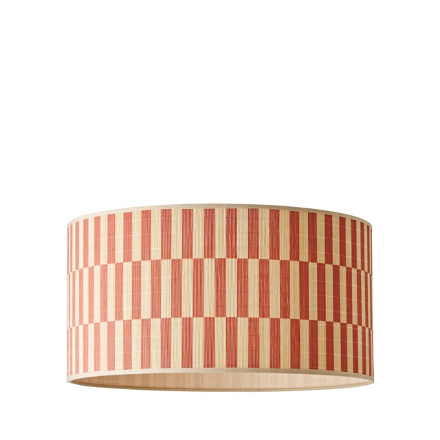 ValueLights Lori Orange Checkerboard Bamboo Shade