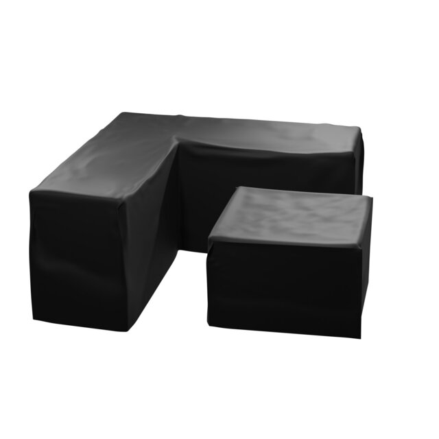 KCT Outdoor Protective Weatherproof Cover for Garden Patio Furniture Extra Large L Shape and Medium Square Black 1