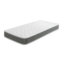 Large Brick Hybrid Mattress - 19cm Deep, Soft Firmness Grey European Double