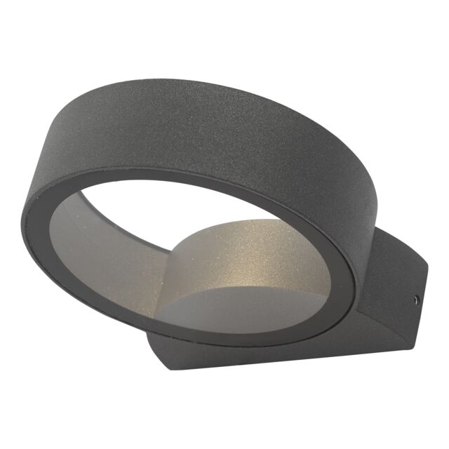 Reon Outdoor Wall Light Matt Grey Glass IP65 LED