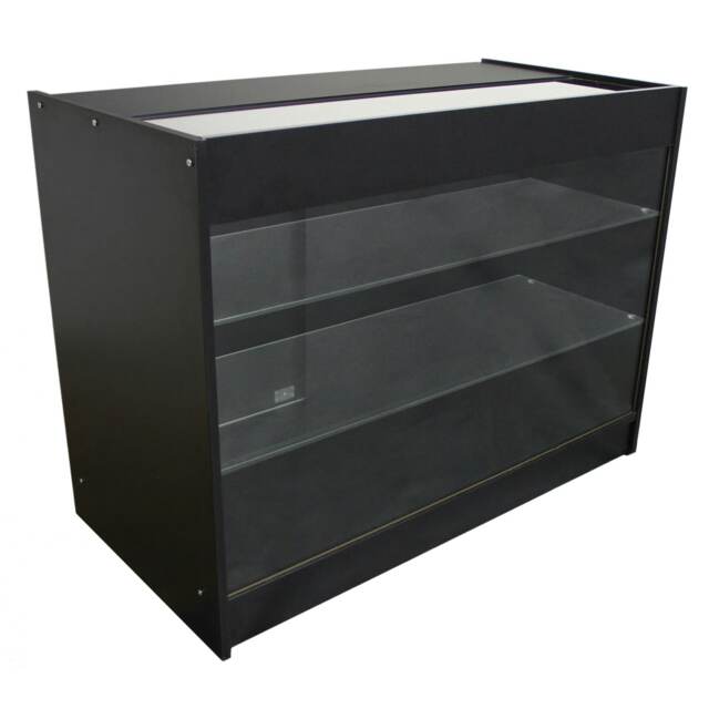 K1200 Retail Product Display Cabinet - Black Black