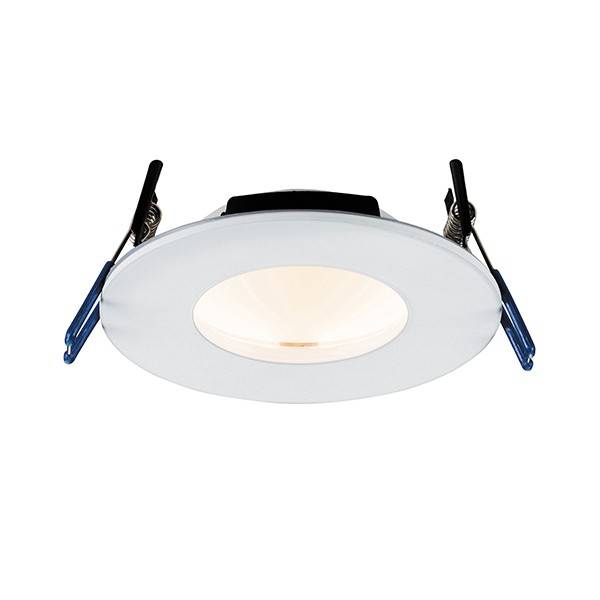 Orbital Smart Fire Rated Integrated LED 1 Light Recessed Light Matt White IP65