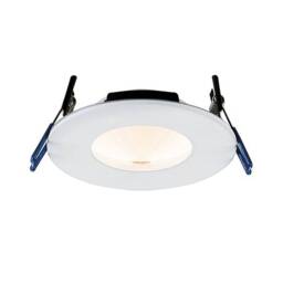 Orbital Smart Fire Rated Integrated LED 1 Light Recessed Light Matt White IP65