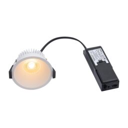 Nordlux Albric Indoor Downlight White Aluminium Intergrated LED Bathroom Safe - Mains Powered, IP44 White White