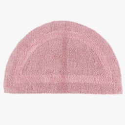 Homescapes Luxury Reversible Semi Circle Bath Mat - Blush Pink Blush Pink
