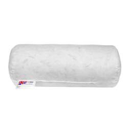 "Homescapes Luxury Duck Feather Bolster Cushion Insert Inner 45 x 20 cm (18 x 8 inches) White 45 x 20 cm (18 x 8"")"