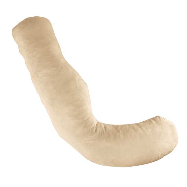 Aamira Cream Pregnancy Maternity Pillow 145x25x25cm L Shaped Memory Foam Cream Cream L Shape - Cream 1