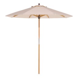 Rowlinson Ashdown Wooden Parasol - 2M Multi Natural