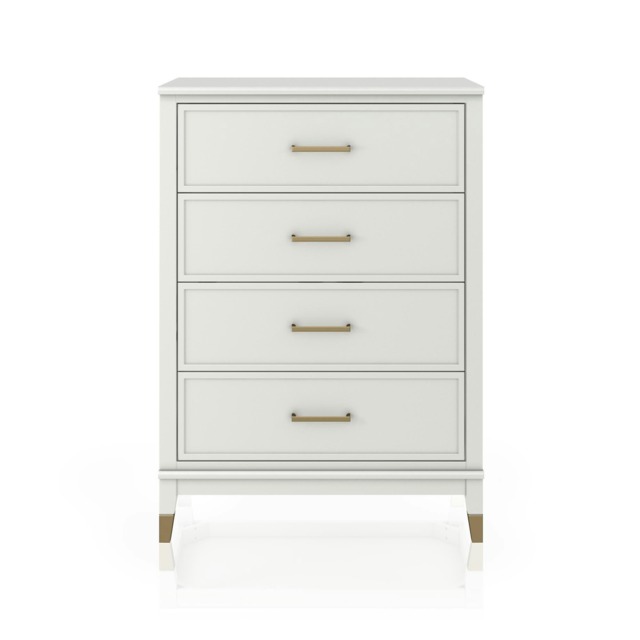 Westerleigh 4 Drawer Dresser White White White One Size