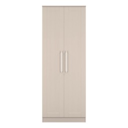 Ripon Tall Double Wardrobe in Kashmir Ash (Ready Assembled) Cream Kashmir Ash