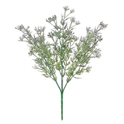 Lilac Purple Heather Bud Bush Spray Artificial Flower Decoration 36cm