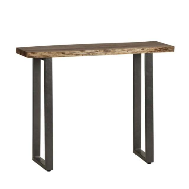 Knott Live Edge Console Table Grey