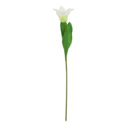 Hill Interiors The Natural Garden Collection Parrot Tulip Artificial Flower - White/Green - One Size