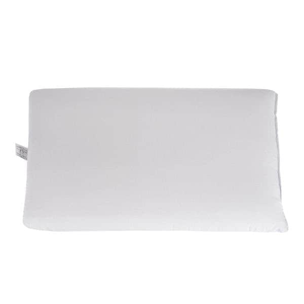 "Homescapes Soothing Aloe Vera Infused Cotton Pillow with Goose Feather and Down White 48cm x 74cm (19"" x 29"")"