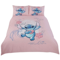 Lilo & Stitch Aloha Duvet Cover Set - Dusty Pink - Double