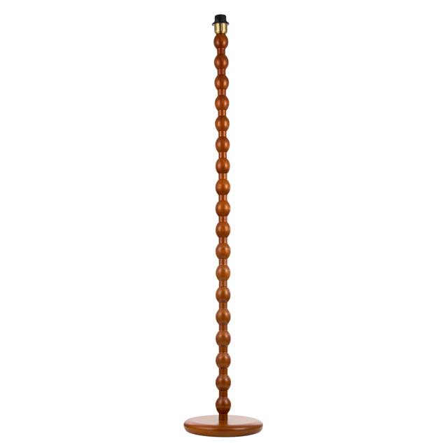 Classic Mahogany Wooden Classic Floor Light Base with Ball Pole Design