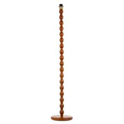 Classic Mahogany Wooden Classic Floor Light Base with Ball Pole Design