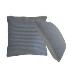 Artisan Furniture Ribbed Grey Cushion Set of 2