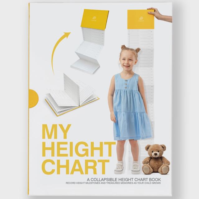 Suck UK Kids Height Chart Book - Growth Memory Keepsake