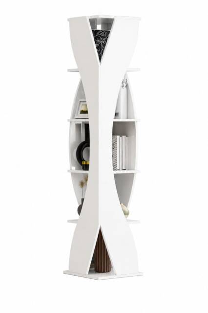 Decorotika Reva Corner Bookcase Bookshelf Shelving Unit