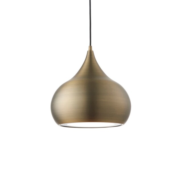 Brosnan 1 Light Dome Ceiling Pendant Matt Antique Brass