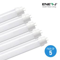 5 Pack 22W LED Tube Light 5ft, 150 CMS, 4000K Cool White 2000Lm, Led Tube Lights, Wall and Ceiling LED Garage Workshop Lighting