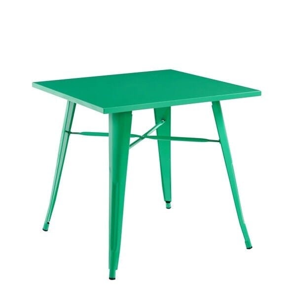 Garden Bar Table - Metal - L80 x W80 x H76 cm - Green Green