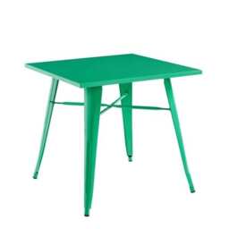 Garden Bar Table - Metal - L80 x W80 x H76 cm - Green Green