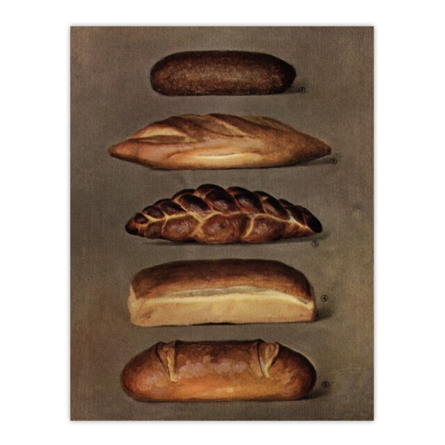 "Baked Bread Loaves Vintage Huge Wall Art Poster Print 24X32"""