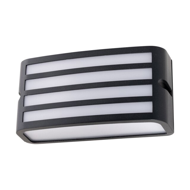 Pluto - Anthracite Aluminium Outdoor Louvered Wall Light