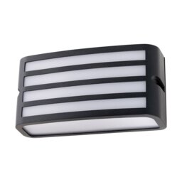 Pluto - Anthracite Aluminium Outdoor Louvered Wall Light