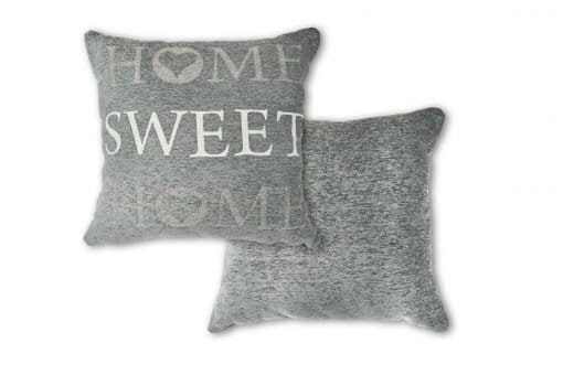 Home Sweet Home Cushion Cover in Silver Silver Silver