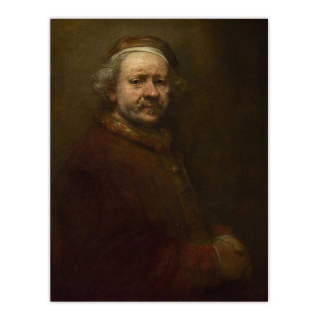 Self Portrait at the Age of 63 Rembrandt Huge Wall Art Print 18X24 In