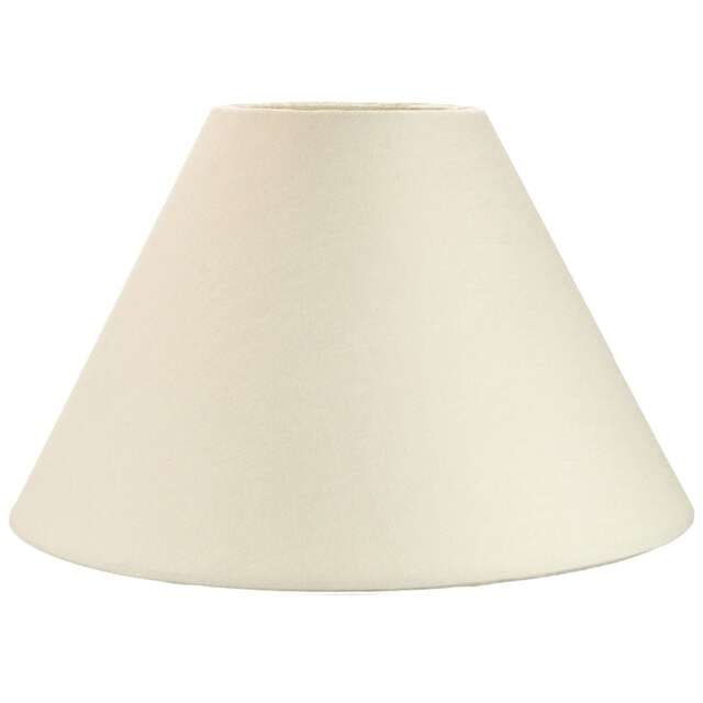 "Traditional 14"" Cream Cotton Coolie Lampshade Suitable for Table Lamp or Pendant Cream Cream 1"