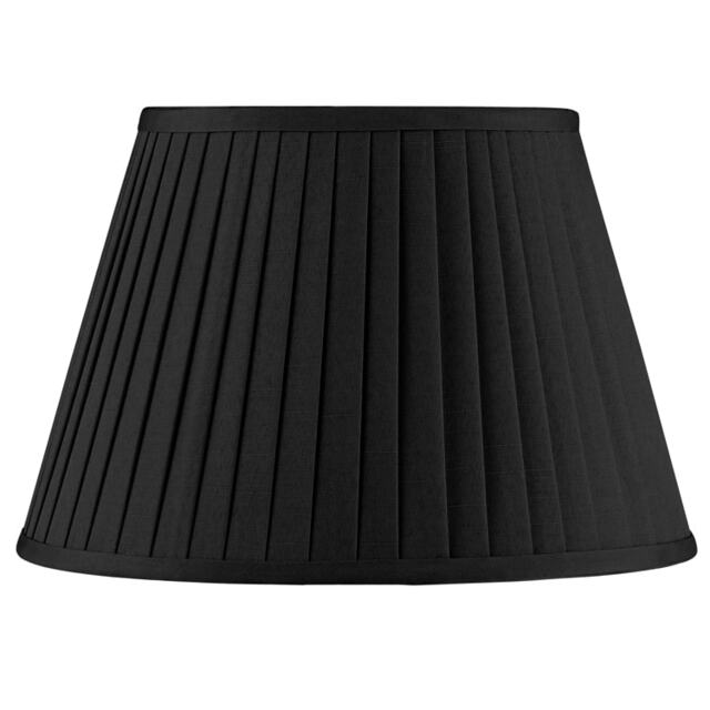 35cm Black Poly Cotton Pleat Lampshade Empire Pleated Table Lamp Shade