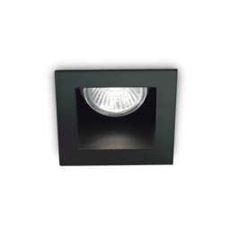 Funky Indoor Square Recessed Downlight Lamp 1 Light Black, GU10