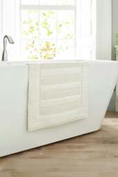 Bliss Pima 100% Cotton Bath Mat 50x80cm – Ultra-Soft 1600GSM Luxury Bathroom Rug Cream 50 x 80cm