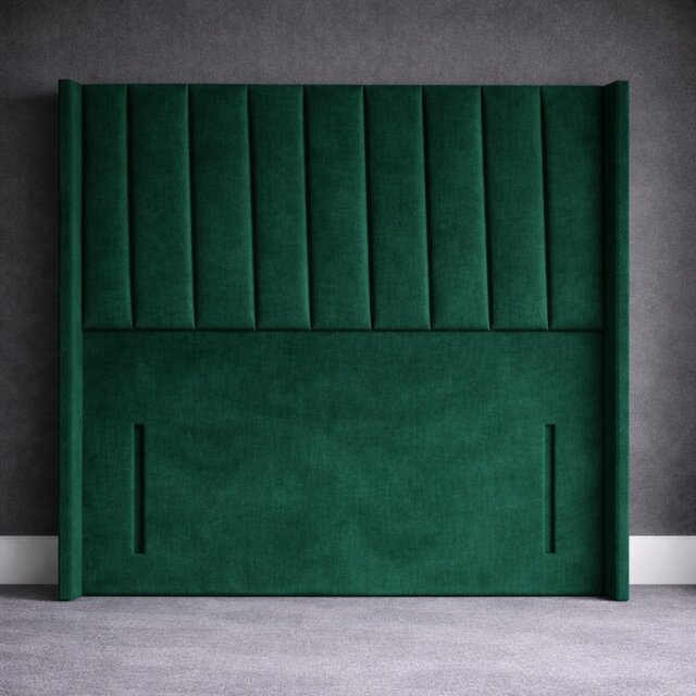 Wing Panel Floorstanding 6FT Superking Green Conison 54inch Headboard